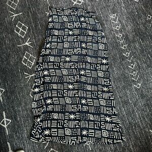 Vintage dress in geometric pattern
